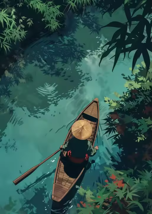 Pintura En Lienzo De Paisaje Veraniego Anime Para Bar Decoración De Pared Azul De Cabina Playa Bosque Estilo Moderno Para Sala - 1