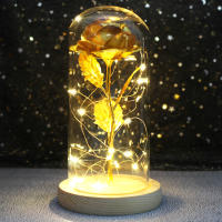 Rosa De Boda Con LED Galaxia Enchanted Con Luz En Domos Regalo De San Valentín Navidad Día De La Madre Belleza Y La Bestia Para Interior - details 28
