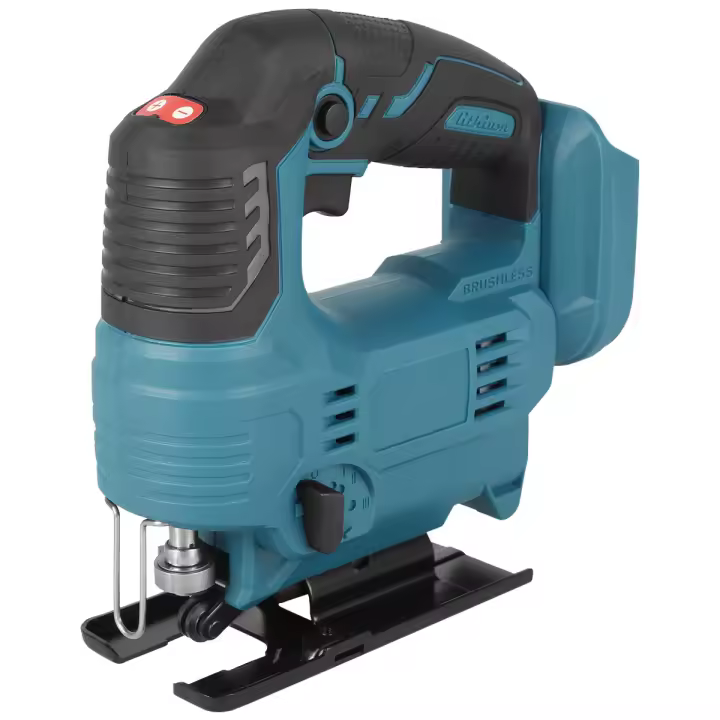 Motosierra sin escobillas de 900 W, sierra de calar inalámbrica con herramienta eléctrica para carpintería de velocidad ajustable de 3 velocidades - funciona con batería Makita de 18 V, sin batería - 1