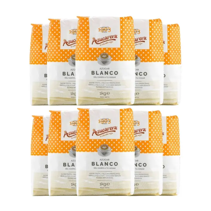 Azúcar blanco Azucarera 1 kg pack de 10 paquetes - 1