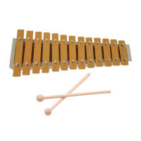 Glockenspiel De 13 Notas Xylofón Clásico Color Madera Con Teclas De Metal Y 2 Martillos Regalo Para Principiantes Y Estudiantes - details 6