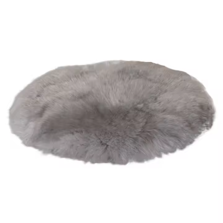 Alfombra De Lana De Oveja Brillante Y Suave De Alta Calidad 30Cm 40Cm Lavable Para Silla Cama Decoración Del Hogar Estilo Minimalista - 1