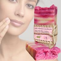 2 Jabones Artesanales Naturales con Manteca de Karité. Pieles Delicadas, Regenerador, Hidratante, Nutritivo, Estrías. Hecho a mano en España. Pumarshop Cinnia Natura. - details 0