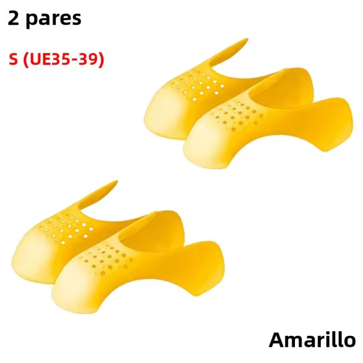 4Pcs Protección De Pliegues Para Zapatos Capa De Soporte Antigolpes Para Dedos De Suela Ligera Manteniendo Protector De Zapatillas - 1
