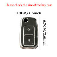 Carcasa De Llave Para Coche TPU Con 2/3 Botones Para VW Volkswagen MK4 Bora Golf 4 5 6 Jetta Passat Polo Touran Skoda Seat Negro Blanco Morado - details 10