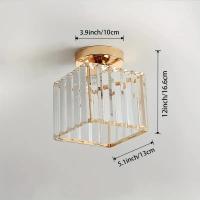 Lámpara De Techo Moderna Con Abrazo De Cristal Para Decoración De Habitaciones Y Salones LED Iluminación Suave Y Eficaz Para Dormitorio Estudio Y Foyer - details 9