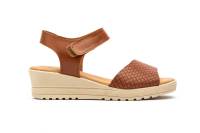 AE-649 Negro - Rojo - Beige - Cuero - Blanco - Platino Hecho en España Sandalias Mujer Piel Negro- Rojo - Beige - Cuero - Blanco - Platino Velcro Cuña Numeración: 35-41 Marca: Alto Estilo planta de gel y cierre velcro super comoda ideales para el verano - details 11