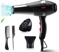 Coshano Secador de Pelo Profesional Iónico 4500w iones Motor AC 3 Temperaturas 2 Velocidades, 1 Concentrador y 1 Difusor - details 0