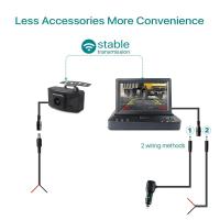 Cámara De Retrovisión Inalámbrica HD 1080P AHD Para Camión Autobús Coche Monitor De Estacionamiento Con Visión Nocturna WIFI Tamaño 4.3/5 Pulgadas - details 18