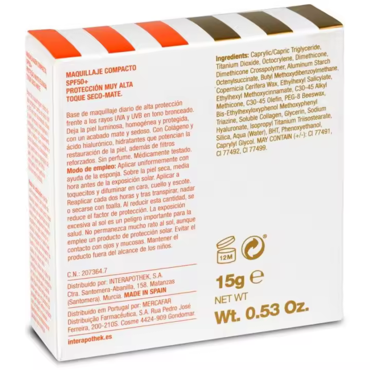 Interapothek Maquillaje Con Protección Solar Spf50+ Tono Bronceado - 1