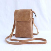 Bolso Bandolera De Cuero PU Para Mujer Bolso De Mano Pequeño Con Teléfono Móvil Estilo Messenger Color Sólido Cierre De Cremallera Y Hebilla - details 9