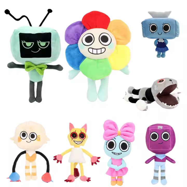 Muñeco De Peluche Dandy's World Kawaii Suave Almohada De Peluche Decoración De Habitación Juguete De Horror Juego Goob Pebble Tamaño 32CM Unisex - 1