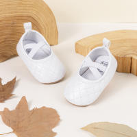 Meckior Zapatos Para Niñas Primera Caminata Todas Las Estaciones Cuero PU Antideslizante Suave Niño Recién Nacido 0-18M - details 5