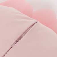 Funda de almohada con flores de tul tridimensionales para dormitorio, mesita de noche, sofá, ventana salediza, peonía - details 6