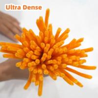 150/300 Piezas De Linterna De Tubo Chenille Set De 3 Colores Para Artesanía Y Decoración DIY Suministros De Flores - details 2