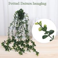 Plantas Artificiales Colgantes Con Maceta Vinateras Para Decoración Interior Y Exterior De Hogar Vines Postizos Para Exposición - details 8