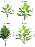 1pc Hojas De Palma Artificial 24 Hojas Hoja De Tortuga Falsa Monstera Grande Hojas De Palma Tropical Para Exterior Imitación De Hoja - details 5