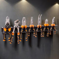 Soporte De Herramientas De Pared Organizador De Herramientas 14 Agujeros Para Martillo Pinzas Destornillador Kit De Almacenamiento De Herramientas RC Base Estandar De Hierro - details 4