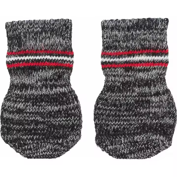 TRIXIE Calcetines Perro, Antideslizante, XS-S, 2 ud, Gris - 1