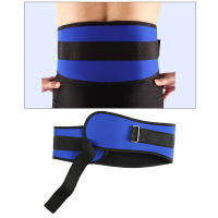 Cinturón De Pesas Para Gimnasio Ajustable Soporte De Cintura Para Squat Dumbbell Barbell Muay Thai Deadlifts Fitness Negro Y Azul - details 10