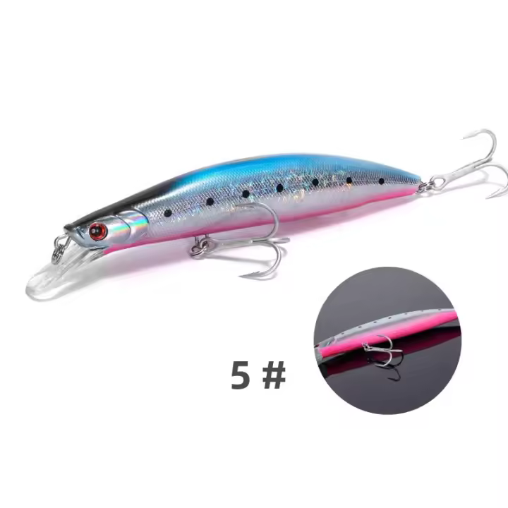 Noeby Señuelo De Pesca Minnow Suspenso 135mm 30g Swimbait Wobblers Jerkbait Artificial Duro Para Pesca De Bass Y Pike - 1