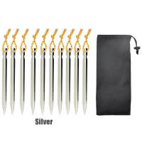 Juego De 10 Piezas De Aluminio Ultraligero Palos De Tenda 18cm Para Camping Al Aire Libre Con Cordón De Viento Y Bolsa De Almacenamiento Para Palos De Tenda - details 8