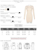 Vestido Mini De Seda Leche Para Mujer Kliou Verano Casual Sin Mangas Cuello Redondo Ajustado Bodycon Estilo Clásico De Calle - details 0
