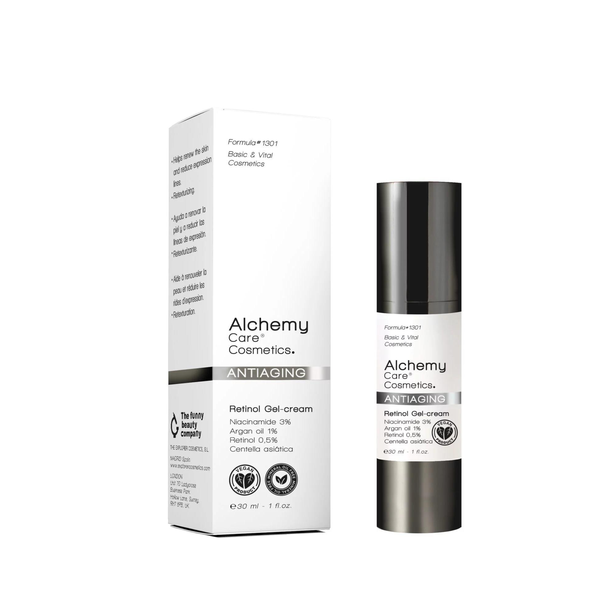 ALCHEMY CARE COSMETICS Retinol Gel Cream 0,5% - Gel Crema Antiedad - 30 ml