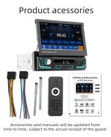 Reproductor Multimedia MP5 De 7 Pulgadas Con Android Auto Y CarPlay Retráctil 1DIN Pantalla HD Inalámbrica Bluetooth FM USB AUX Para Coche - details 17