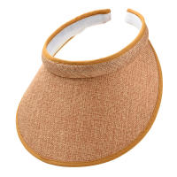 Sombrero De Verano Moda Para Mujer Ajustable Con Visera Protección Solar Para Playa Y Exterior Estilo Casual Color Sólido - details 14