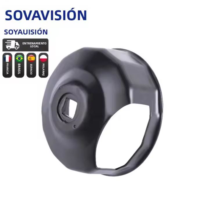 Llave De Filtro De Aceite Para Motocicleta Black Plastic 76mm Estilo Tapa Final Herramienta Para Harley Davidson SOYAVISION - 1