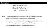Bolso De Hombro Para Mujer Estilo Retro De Cuero PU Con Rebujitos Multibolsillo Bolso Cruzado Y Mensajero Moda Bolso Tote - details 0