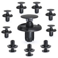 50 Piezas De Clip De Retención De Arrayanes Para Automóvil Universal Plástico 8MM Agujero Punta De Prensa Para Parachoques Y Bumper - details 1