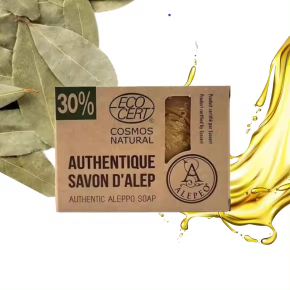 Jabon de Alepo Macruma al 30%. Natural y organico . A base de bayas de laurel y Aceite de Oliva. 200gr - 1