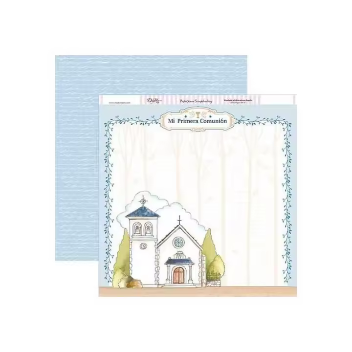 DAYKA TRADE                         PAPEL SCRAP DAYKA 2 CARAS 30,5x30,5cm COMUNIÓN 240 - 1