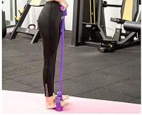 4 Tube Tension Rope Pedal Resistance Band Elastic Sit Up Exercise Pull Band with Handle, Fitness Equipment Yoga Body Trimmer Shaper - details 4