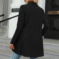 Chaqueta Abierta Delantera Para Mujer Casual De Manga Larga Ligera Tejida Suave Suéter Otoño Invierno Solido Estilo Calle - details 42