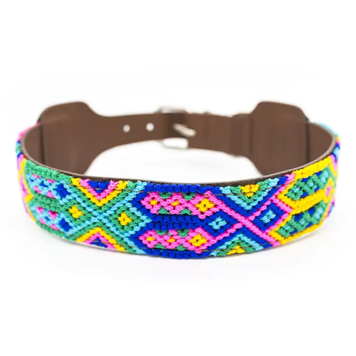 LADRAN GAUCHO - Collar para Perros CHARRO de Cuero Hecho a Mano - Resistente, Ajustable y Artesanal - 1