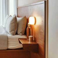 Lámpara De Pared Moderna Colorida LED Para Dormitorio Hotel Decoración Fondo Luz Fixa Redonda Nórdica Auto-Contenida Incluye Bombilla - details 3