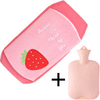 Set De 2 Fundas Para Botella De Agua Caliente De Terciopelo Para Menstruación Y Calentador De Manos Invierno Cubierta De Cintura Con Correa Para Hombres - details 19