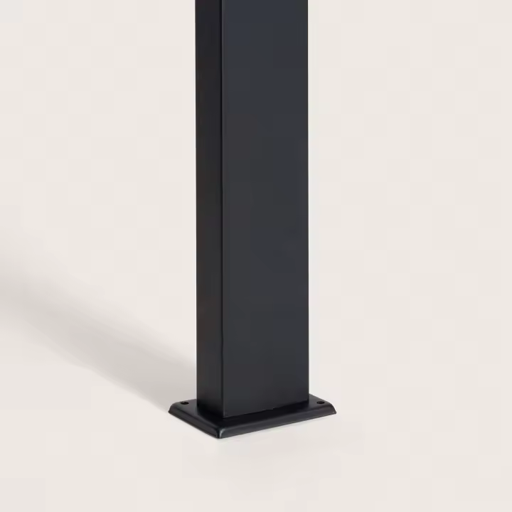 Ledkia Baliza de Pie Exterior Solar LED 4W 50cm Aluminio con Sensor de Movimiento Bran Negro - 1