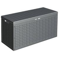 ProGarden Caja de almacenaje de jardín con agarre gris 300 L - details 1