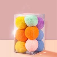Juguetes Interactivos Para Gatos Y Perros Bolas De Terciopelo Coloridas Juguete Suave Para Juegos Divertidos Y Adorables - details 9