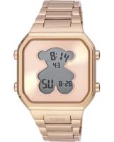 Reloj digital de mujer D-BEAR con brazalete de acero IPG dorado rosa - details 3