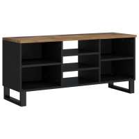 vidaXL Mueble de TV madera mango madera contrachapada 100x33x46 cm, Mueble de Salon, Mueble TV, Mueble TV salon, Mesa de TV, Mueble tele - details 3
