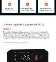 Cargador Inteligente De Batería Para Coche Y Motocicleta 20A/10A 12V/24V Compatible Con Lithium AGM GEL Lead-Acid LiFePO4 - details 9