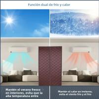 Cortina De Puerta Térmica De Alta Resistencia Sin Perforar Antigolpes Aislante De Viento Y Ruido Privacidad Para Puerta De Entrada Interior Gruesa Y Cálida - details 5