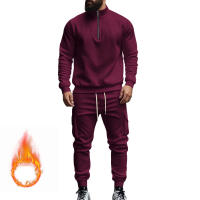 Conjunto Deportivo Casual Para Hombres Verano Otoño Invierno Con Cierre De Cremallera Y Veludo Tejido De Poliéster Talla S a XXXL - details 84