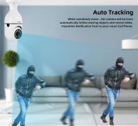 Cámara De Seguridad WiFi IP 8MP E27 Bombilla Monitoreo De Bebé Interior Visión Nocturna En Color Vigilancia Completa 360° - details 2