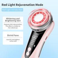 Masajeador Facial EMS 5 En 1 Con Terapia De Luz LED Y Vibración Sonica Ion Para Rejuvenecimiento De Piel Y Levantamiento Antiarrugas Dispositivo De Belleza - details 10
